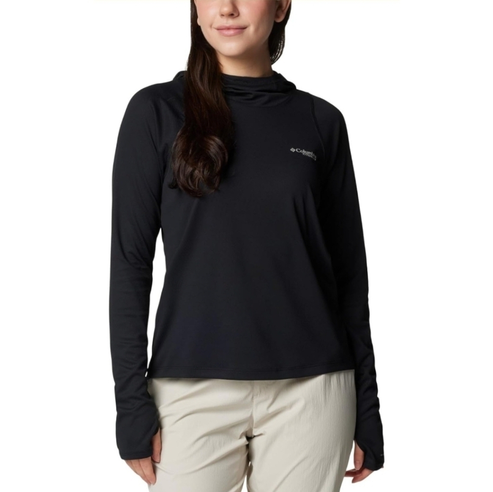 Columbia Omni-Wick Advanced Evaporation Women’s Black Hooded Sweatshirt Size L